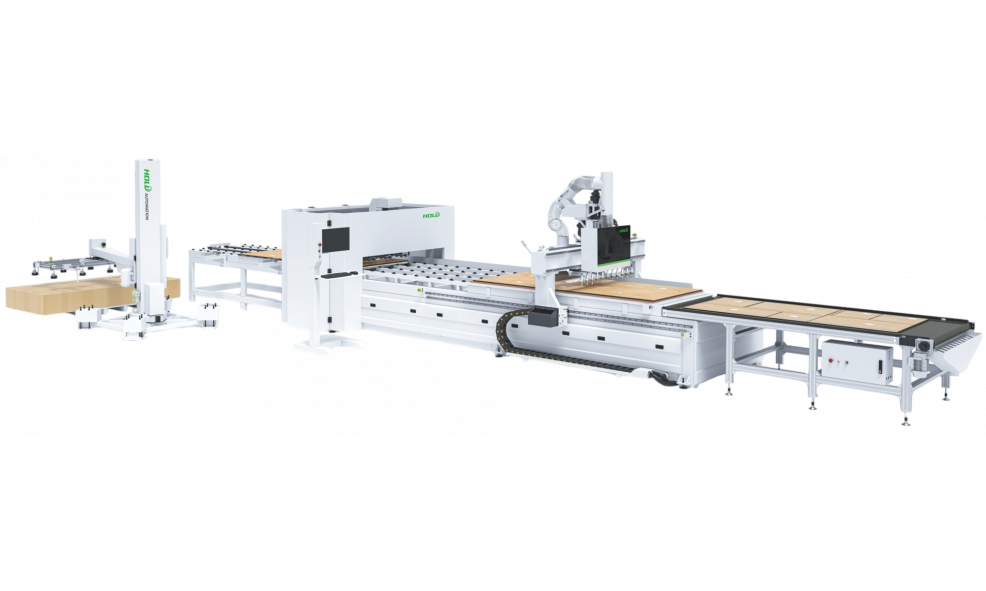 Интеллектуальная линия сверления и раскроя с ЧПУ HOLD HBK 2409
