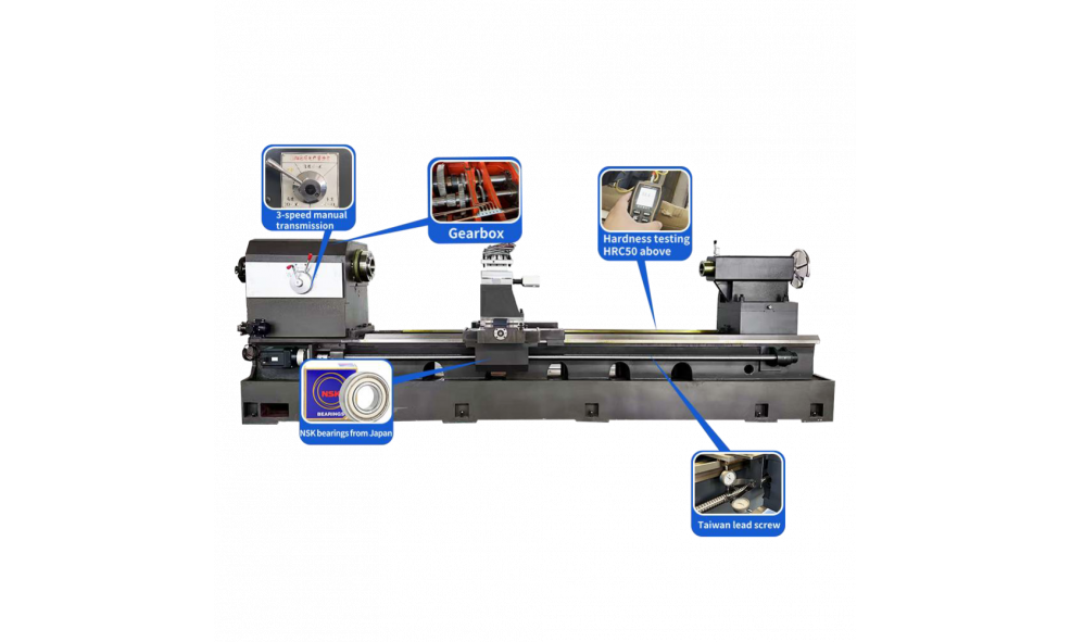 Высокоточный токарный станок с ЧПУ с горизонтальной станиной HONGDA CNC CK0640A High precision