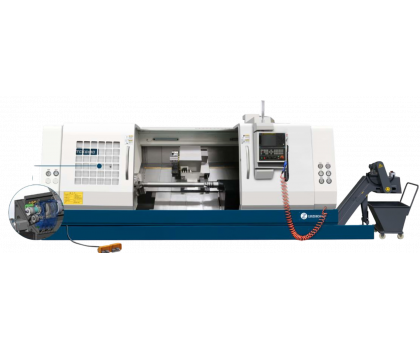 Токарный станок с ЧПУ с наклонной станиной LUZHONG TCK6163