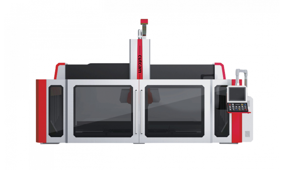 5-осевой фрезерно-мостовой станок с ЧПУ для резки камня PMT 5-Axis Bridge Cutting Machine
