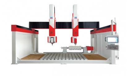 6-осевой фрезерно-мостовой станок с ЧПУ для резки камня PMT 6-Axis Bridge Cutting Machine