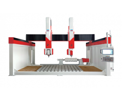 6-осевой фрезерно-мостовой станок с ЧПУ для резки камня PMT 6-Axis Bridge Cutting Machine