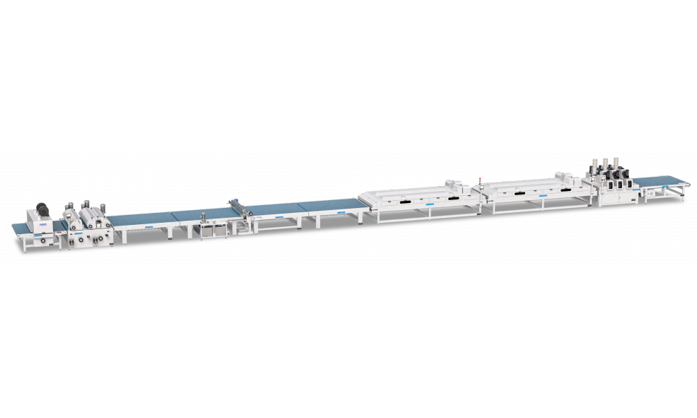 Линия лаконаливной покраски с УФ отверждением PURETE L10A-1950