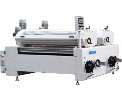 Двухвальцовый станок для нанесения ЛКМ с роликовым конвейером PURETE R2119ar