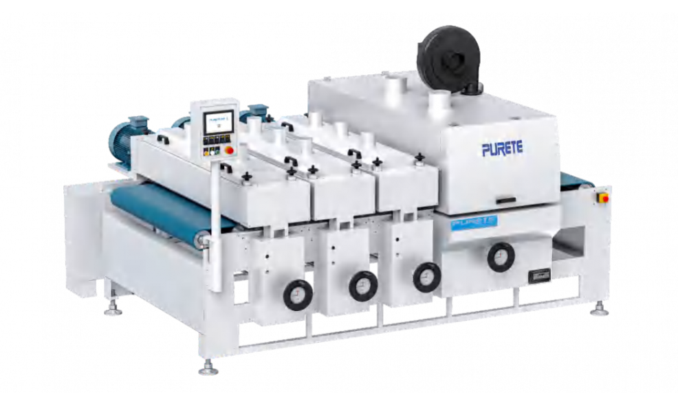 3-головочный станок для текстурирования с очистителем пыли PURETE S3213X7