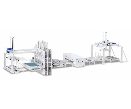 Автоматическая линия короткоциклового прессования PURETE SCP2