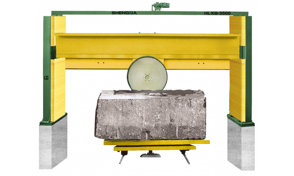 Портальный станок для обрезки (оквадрачивания) каменных блоков SHENGDA HLXB-3500