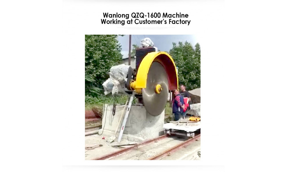 Одноколонный автоматический станок для резки каменных блоков WANLONG QZQ-1800