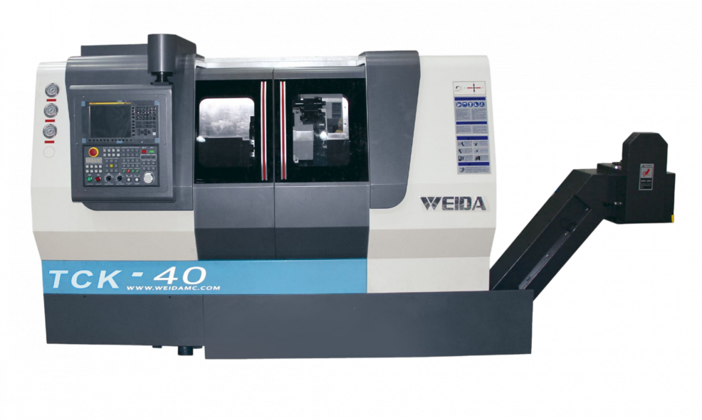 Токарный станок с ЧПУ с наклонной станиной WEIDA TCK40