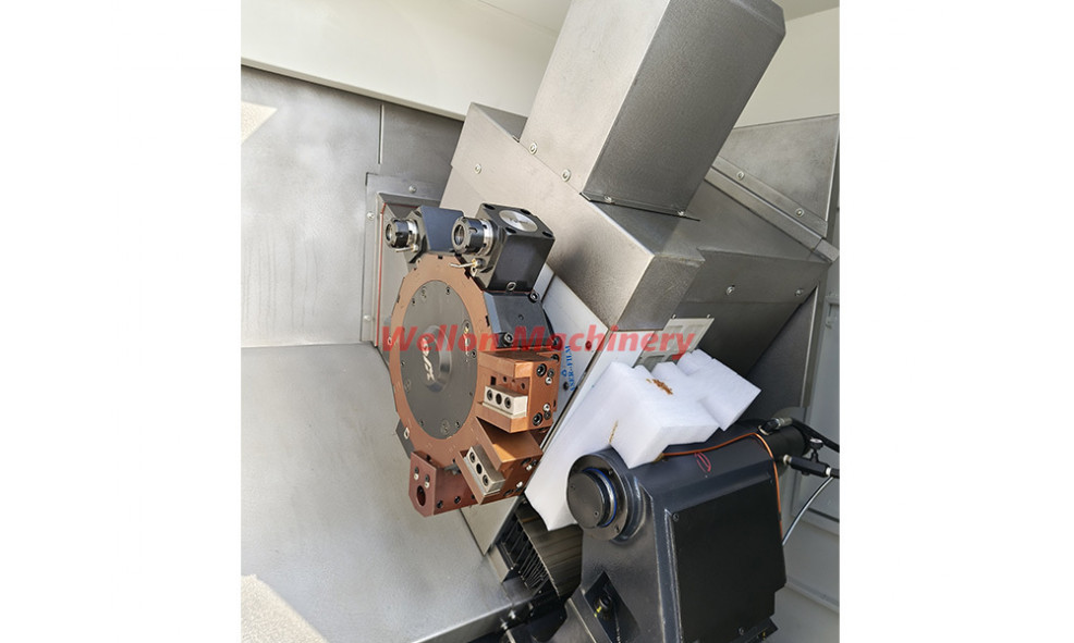Токарный станок с ЧПУ с наклонной станиной WELLON TCK4550