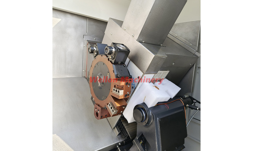 Токарный станок с ЧПУ с наклонной станиной WELLON TCK4550