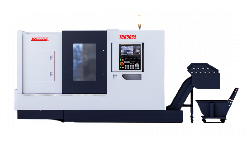 Токарный станок с ЧПУ с наклонной станиной WELLON TCK5052