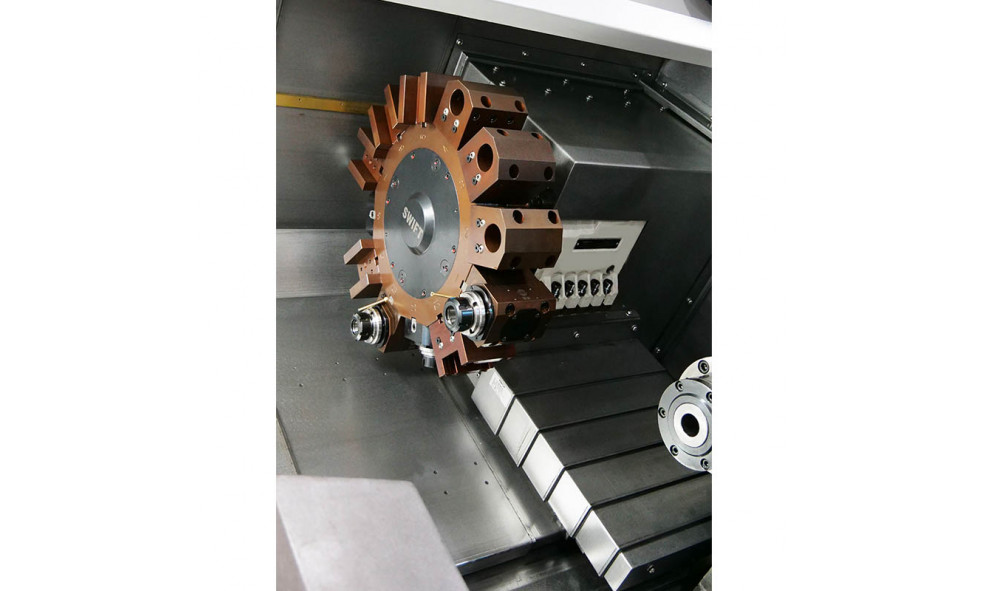Токарный станок с ЧПУ с наклонной станиной и приводным инструментом WMT CNC TX600